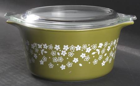 Crazy Daisy (Small Flowers) 1 Qt Round Covered Casserole