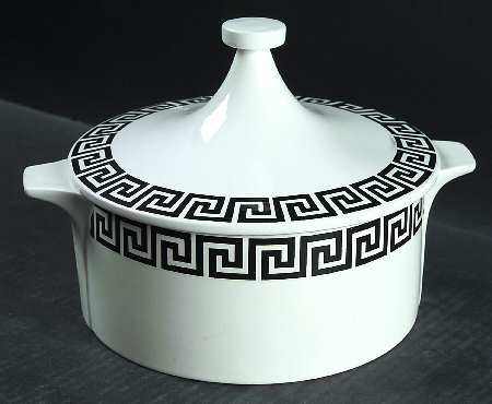 Greek Key Black White by Portmeirion