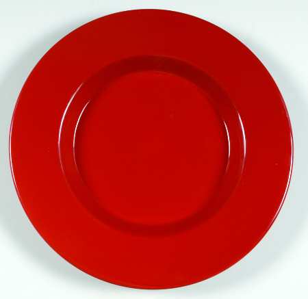 Red Luncheon Plate