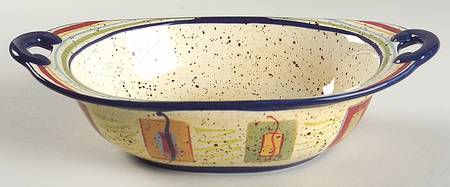 Sedona 11" Nesting Handled Oval Serving Bowl