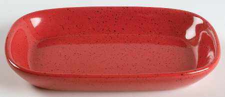 Sedona Solid Red Hors d'Oeuvre Tray by Pfaltzgraff