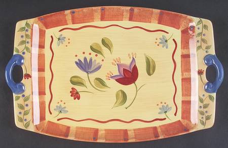 Napoli (Stoneware) 14" Rectangular Serving Platter by Pfaltzgraff