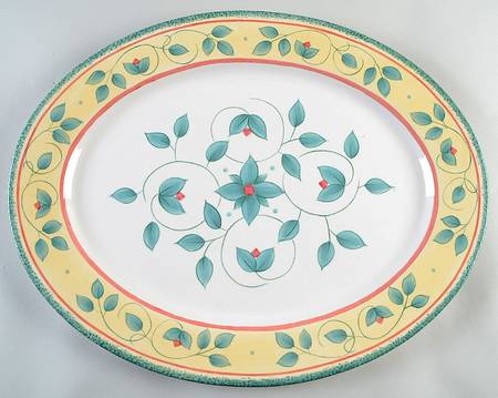 Garden District 18" Oval Serving Platter