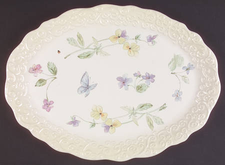 Vienna Floral 16" Oval Serving Platter