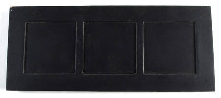 Villa Della Luna Wood Tray for 3 Pc Ceramic Flatware Caddy