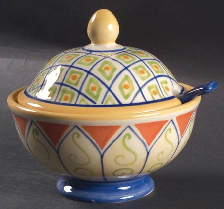 Villa Della Luna Parmesan Pot & Lid w/Spoon