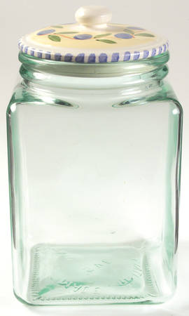 Palermo Glassware Cookie Jar & Lid