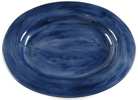 Sausalito Sapphire Blue 18" Oval Serving Platter