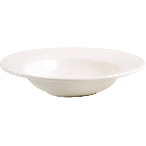 Sausalito Blanca (White) Large Rim Soup Bowl