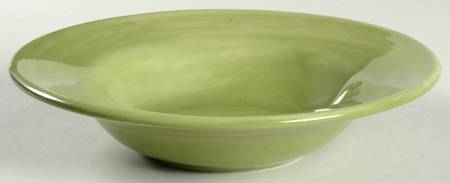 Sausalito Celery (Light Green) Large Rim Soup Bowl