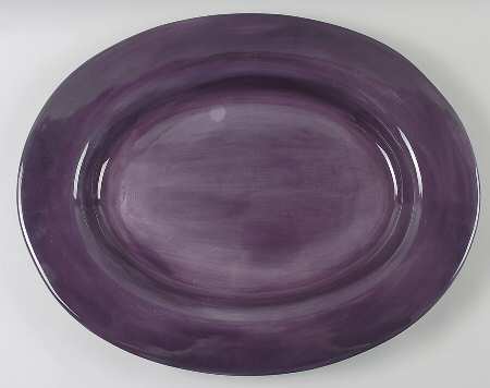 Sausalito Fig (Purple) 18" Oval Serving Platter
