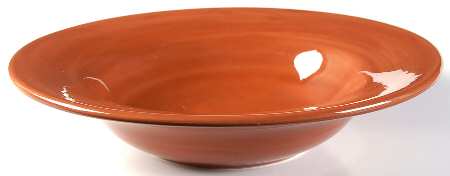 Sausalito Spice (Terra Cotta) Large Rim Soup Bowl