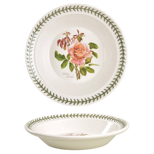 Botanic Roses Rim Soup Bowl