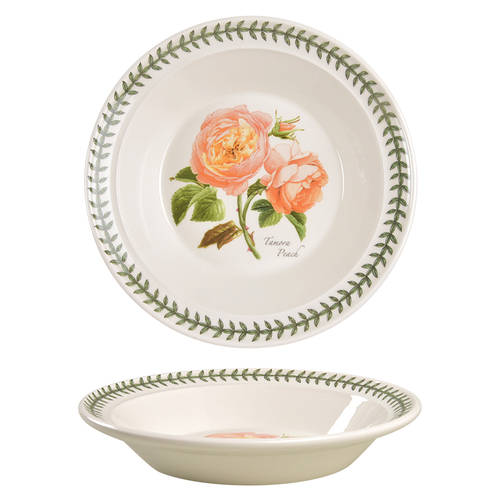 Botanic Roses Rim Soup Bowl