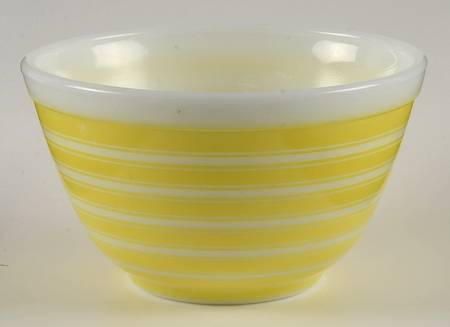 Rainbow Stripes Yellow 5" Mixing Bowl