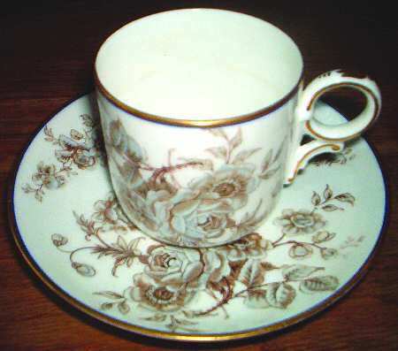 3608 Flat Cup & Saucer Set by Powell, Bishop & Stonier