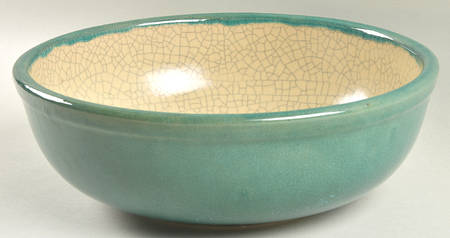 Crackle Collection 10" Large Salad Serving Bowl