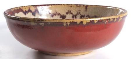 Crackle Collection 10" Large Salad Serving Bowl