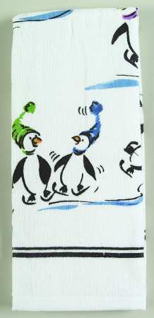 Penguin Skate Cloth Dish Towel
