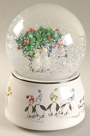 Penguin Skate Snow Globe