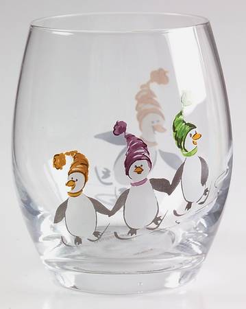 Penguin Skate 14 Oz Glassware Double Old Fashioned