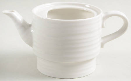 Sophie Conran White Individual Teapot No Lid or Stacking Cup