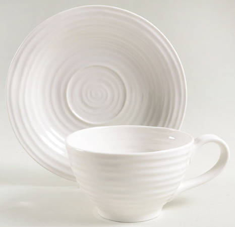Sophie Conran White Jumbo Cup & Saucer Set