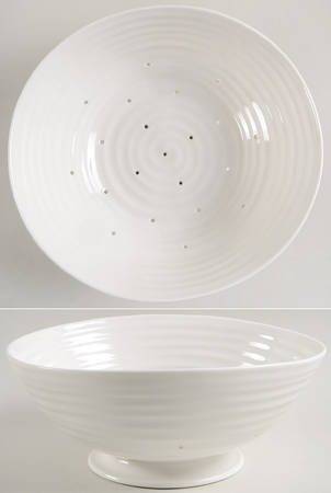 Sophie Conran White 9" Footed Drainer