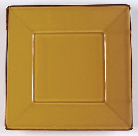 Asian Square Yellow Salad Plate