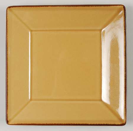 Asian Square Yellow Dessert/Pie Plate