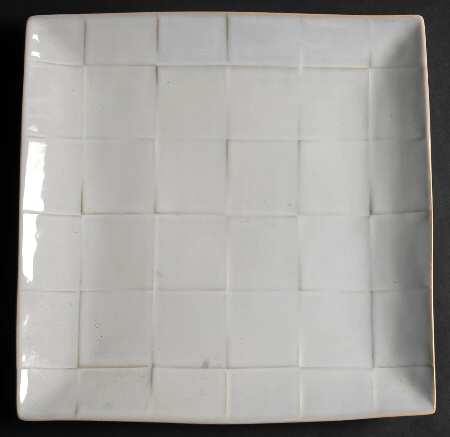Cubic White Service Plate (Charger)