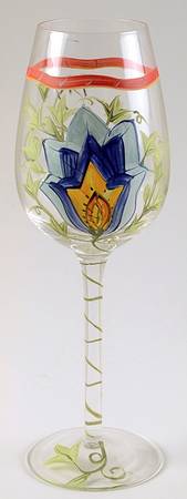 Floral (Floral Center) Glassware Goblet