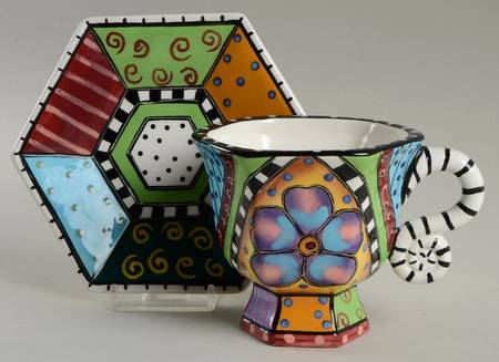 S2D1 Footed Cup & Saucer Set