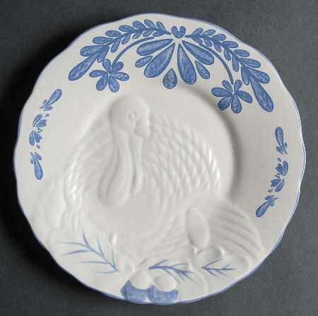Yorktowne Turkey Embossed Buffet Plate
