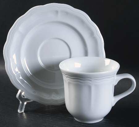 Queen Anne Flat Cup & Saucer Set