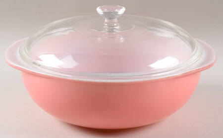 Pink 2 Qt Round Covered Casserole
