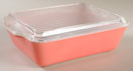 Pink Large Refrigerator Jar & Lid