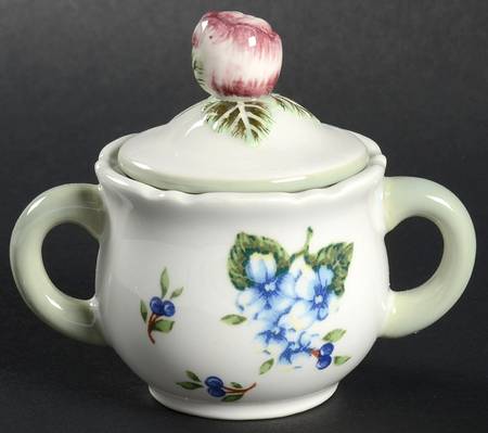 Vintage Garden Mini Sugar Bowl & Lid