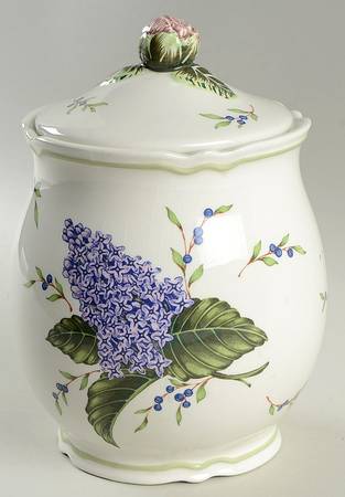Vintage Garden Medium Canister & Lid