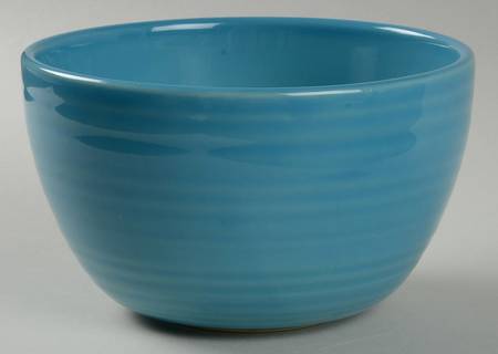 Sausalito Ridged Turquoise Soup/Cereal Bowl