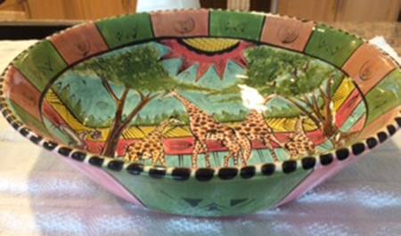 Mashona 14" Round Serving Bowl