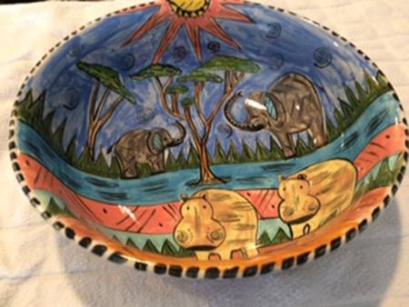 Mashona 13" Round Serving Bowl