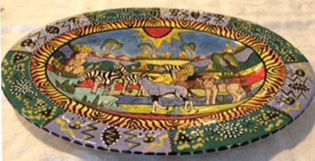Mashona 15" Oval Serving Platter