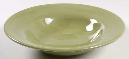 Sausalito Sage Green Large Rim Soup Bowl