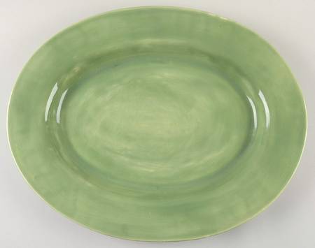 Sausalito Sage Green 18" Oval Serving Platter