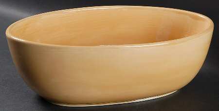 Sausalito Amber 12" Oval Vegetable Bowl