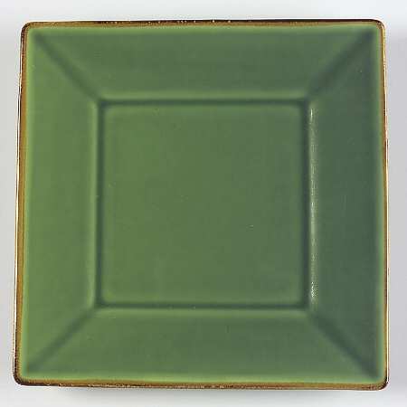 Asian Square Light Green Salad Plate