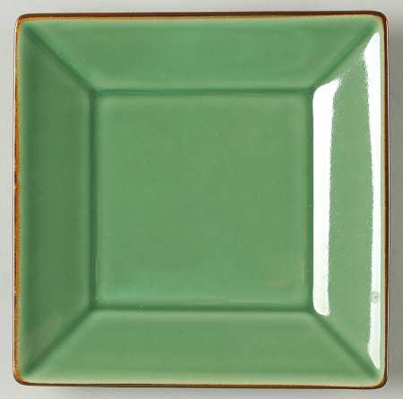 Asian Square Light Green Dessert/Pie Plate