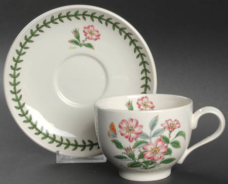 Botanic Garden Flower of the Month Footed Cup & Saucer Set