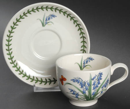 Botanic Garden Flower of the Month Footed Cup & Saucer Set